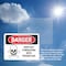 Signmission Keep Out Fumigating With Poison Gas Danger Sign, Plastic, 10in W x 7in L, 2PK OS-2PACK-DS-P-710-L-1401 - alternate 4